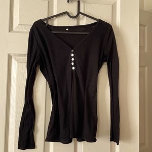 Y2K fitted black top